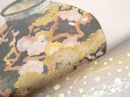 平和屋着物●豪華色留袖　陶器箔散らし　暈し染め　金彩　正絹　逸品　未使用　CABI2975yc