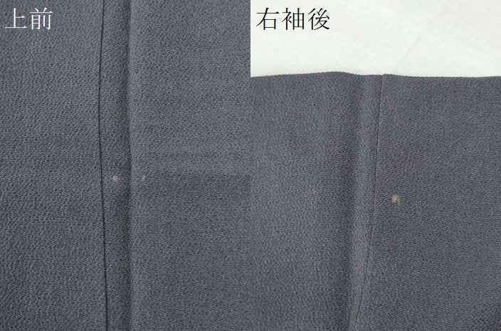 平和屋着物●上質な色無地　藤煤竹色　鬼しぼ縮緬　正絹　逸品　CABI2978yc