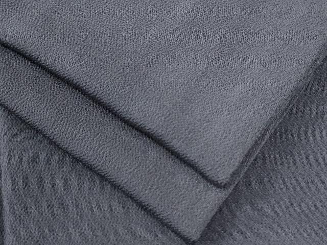 平和屋着物●上質な色無地　藤煤竹色　鬼しぼ縮緬　正絹　逸品　CABI2978yc
