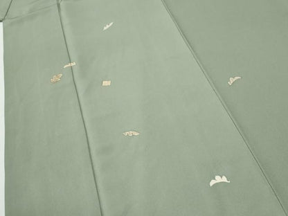 平和屋着物●訪問着　源氏香舞葉文　金彩　正絹　逸品　CABI2988yc