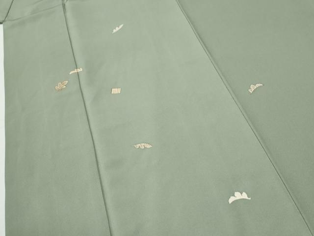 平和屋着物●訪問着　源氏香舞葉文　金彩　正絹　逸品　CABI2988yc