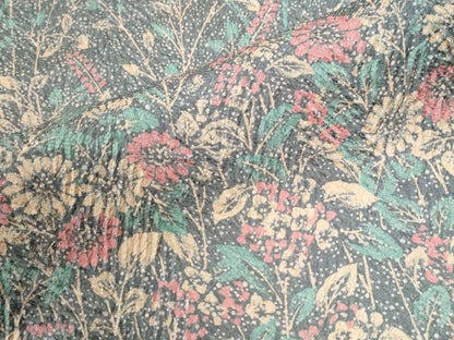 平和屋着物●訪問着　杢目絞り　草花文　暈し染め　正絹　逸品　CABI2990yc