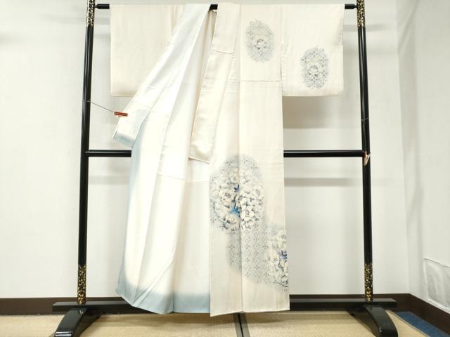 平和屋着物●鎌倉友禅　坂井教人　日本工芸会正会員　訪問着　刺繍　花鳥文　金銀彩　正絹　逸品　CABI2993yc