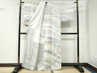 平和屋着物●京友禅作家　山科春宣　訪問着　松　正絹　逸品　CABI3002yc
