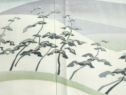 平和屋着物●京友禅作家　山科春宣　訪問着　松　正絹　逸品　CABI3002yc