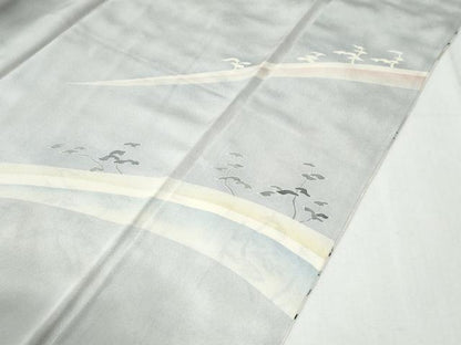 平和屋着物●京友禅作家　山科春宣　訪問着　松　正絹　逸品　CABI3002yc