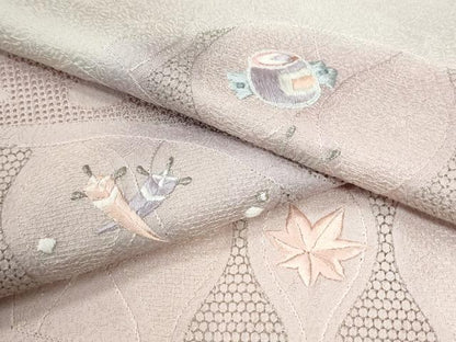 平和屋着物●中国三大刺繍　スワトウ刺繍　総刺繍　訪問着　道長吉祥花文　正絹　逸品　CABI3006yc
