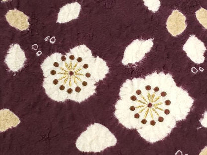 平和屋着物●訪問着　作家物　絞り　刺繍　流水舞花文　金彩　正絹　逸品　CABI3007yc