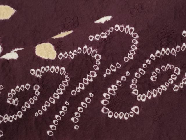 平和屋着物●訪問着　作家物　絞り　刺繍　流水舞花文　金彩　正絹　逸品　CABI3007yc