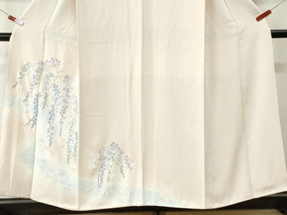 平和屋着物●訪問着　刺繍　枝垂れ花文　暈し染め　金彩　やまと誂製　正絹　逸品　CABI3010yc