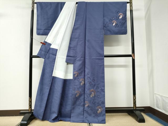 平和屋着物●訪問着　立波兎更紗花文　金糸　正絹　逸品　未使用　CABI3011yc