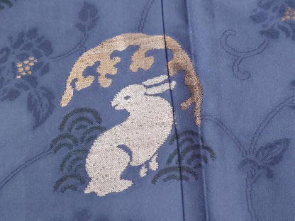 平和屋着物●訪問着　立波兎更紗花文　金糸　正絹　逸品　未使用　CABI3011yc