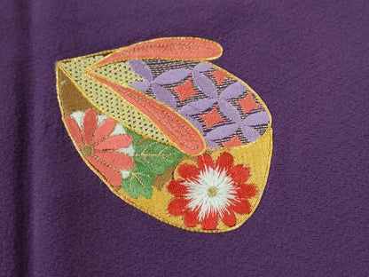 平和屋着物●豪華振袖　総刺繍　駒刺繍　ぽっくり下駄　正絹　逸品　CABI3012yc