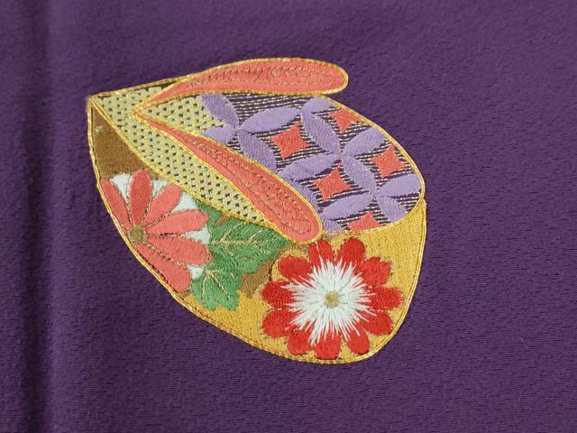 平和屋着物●豪華振袖　総刺繍　駒刺繍　ぽっくり下駄　正絹　逸品　CABI3012yc