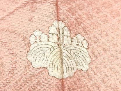 平和屋着物●上質な色無地　流水吉祥地紋　虹色　正絹　逸品　未使用　CABI3016yc