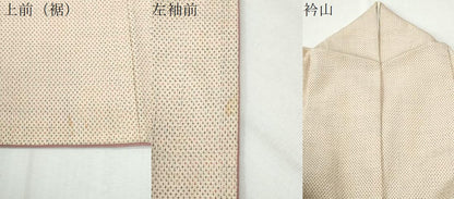 平和屋着物●本塩沢　蚊絣　正絹　逸品　CABI3020yc