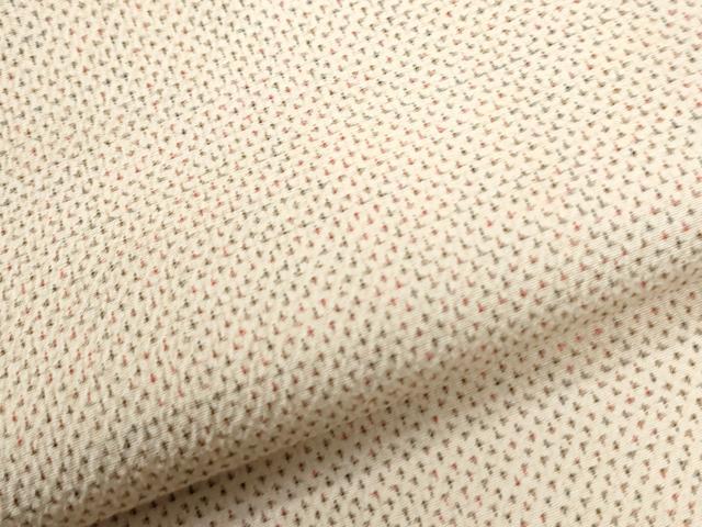 平和屋着物●本塩沢　蚊絣　正絹　逸品　CABI3020yc