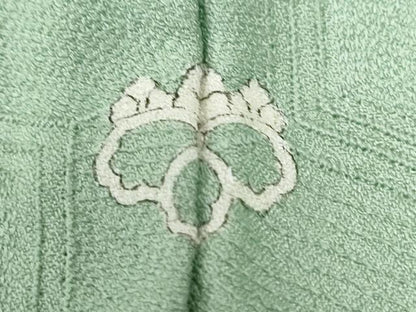 平和屋着物●上質な色無地　吉祥草花地紋　薄萌葱色　正絹　逸品　CABI3026yc