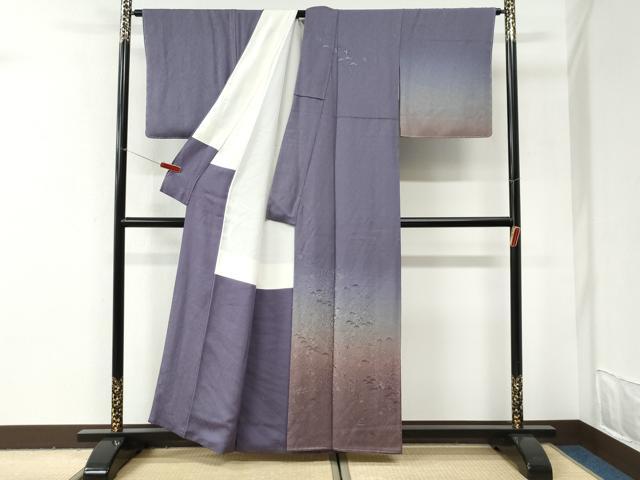 平和屋着物●訪問着　総刺繍　宝尽くし花松文　暈し染め　金糸　正絹　逸品　未使用　CABI3034yc