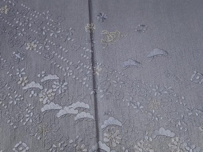 平和屋着物●訪問着　総刺繍　宝尽くし花松文　暈し染め　金糸　正絹　逸品　未使用　CABI3034yc