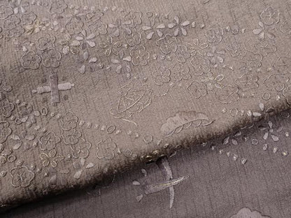 平和屋着物●訪問着　総刺繍　宝尽くし花松文　暈し染め　金糸　正絹　逸品　未使用　CABI3034yc