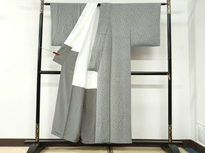 平和屋着物●小紋師　鈴木秋治　江戸小紋　成り物　正絹　逸品　CABI3036yc