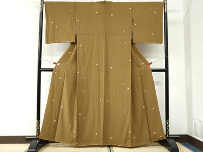 平和屋着物●上質な小紋　丸文　正絹　逸品　CABI3038yc