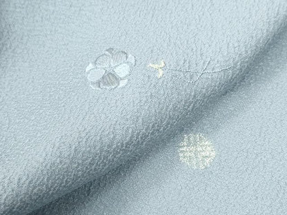 平和屋着物●訪問着　総刺繍　舞花文　正絹　逸品　CABI3039yc