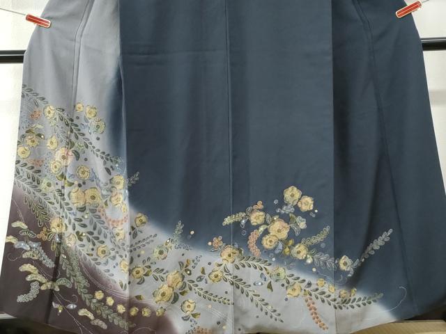 平和屋着物●訪問着　辻が花　暈し染め　金彩　正絹　逸品　CABI3045yc