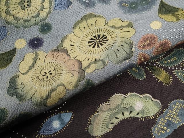 平和屋着物●訪問着　辻が花　暈し染め　金彩　正絹　逸品　CABI3045yc