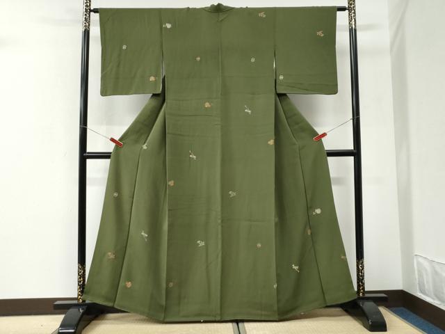 平和屋着物●上質な小紋　宝尽くし　三越扱い　正絹　逸品　CABI3049yc