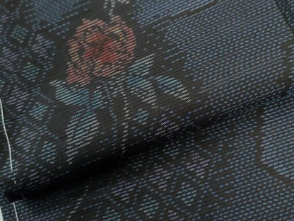 平和屋着物●本場大島紬　吉祥草花文　正絹　逸品　未使用　CABI3054yc
