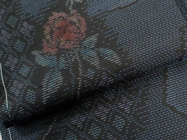 平和屋着物●本場大島紬　吉祥草花文　正絹　逸品　未使用　CABI3054yc