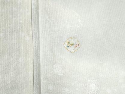 平和屋着物●訪問着　破れ色紙草花文　暈し染め　金銀彩　ロング丈　正絹　逸品　未使用　CABI3058yc
