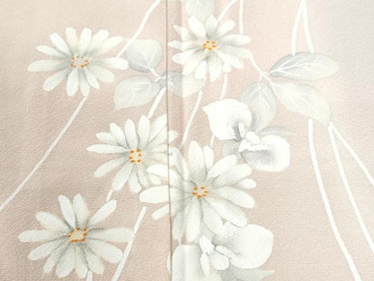 平和屋着物●訪問着　枝花文　暈し染め　ロング丈　正絹　逸品　CABI3059yc