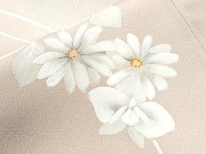 平和屋着物●訪問着　枝花文　暈し染め　ロング丈　正絹　逸品　CABI3059yc