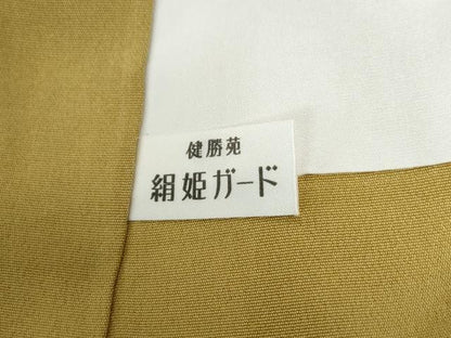 平和屋着物●訪問着　型染め　草花丸文　健勝苑扱い　ロング丈　正絹　逸品　CABI3060yc
