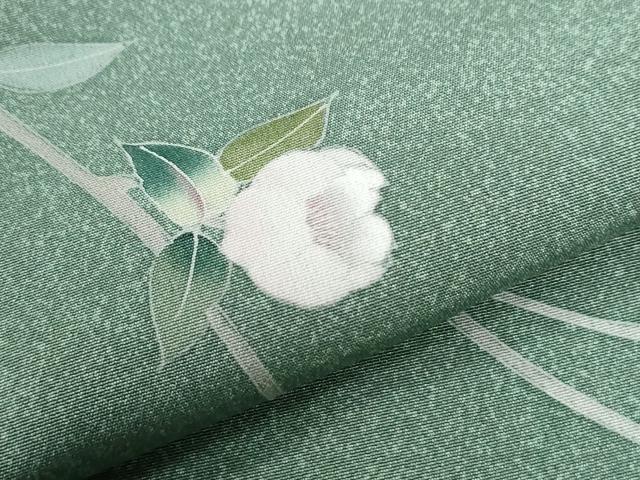 平和屋着物●色留訪問着　友禅　枝花文　暈し染め　正絹　逸品　未使用　CABI3062yc