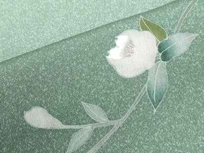 平和屋着物●色留訪問着　友禅　枝花文　暈し染め　正絹　逸品　未使用　CABI3062yc