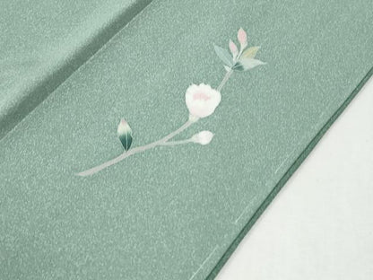 平和屋着物●色留訪問着　友禅　枝花文　暈し染め　正絹　逸品　未使用　CABI3062yc