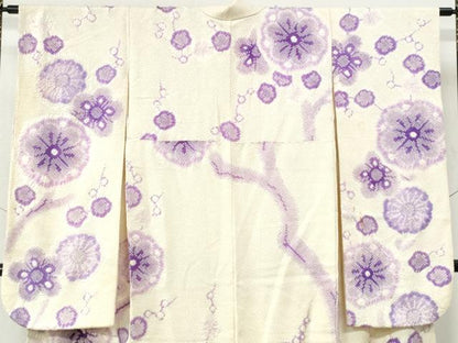 平和屋着物●豪華振袖　総絞り　枝梅文　正絹　逸品　CABI3069yc
