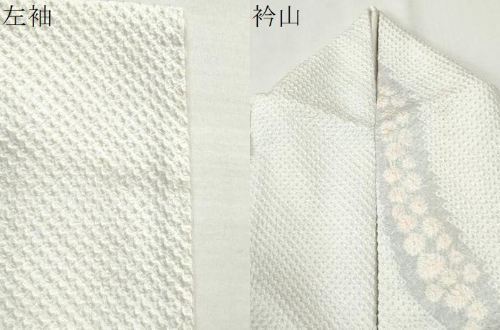 平和屋着物●上質な小紋　総絞り　よろけ縞　正絹　逸品　CABI3080yc