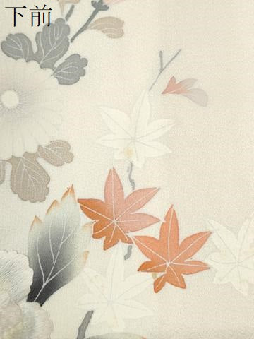 平和屋着物●中国三大刺繍　相良刺繍　訪問着　牡丹吉祥花文　正絹　逸品　CABI3081yc