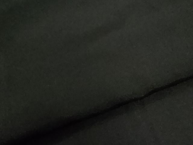 平和屋着物●男性　黒紋付　正絹　逸品　CABI3082yc