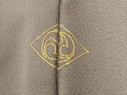 平和屋着物●訪問着　刺繍　舞蝶文　金糸　正絹　逸品　CABI3086yc