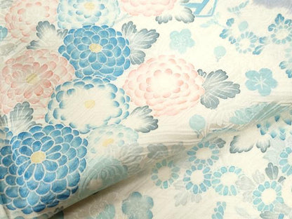 平和屋着物●訪問着　絞り　吉祥花文　正絹　逸品　CABI3089yc