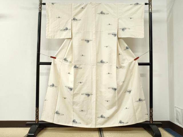 平和屋着物●上質な紬　枯山水　正絹　逸品　CABI3090yc