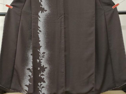 平和屋着物●訪問着　草花シルエット　正絹　逸品　未使用　CABI3092yc