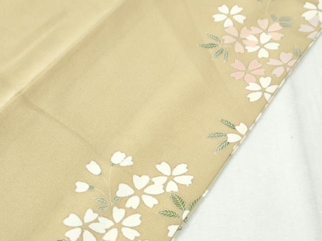 平和屋着物●訪問着　作家物　駒刺繍　枝桜文　暈し染め　さが美扱い　正絹　逸品　CABI3095yc