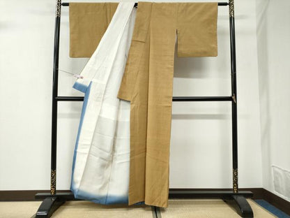 平和屋着物●本塩沢　蚊絣　正絹　逸品　CABI3100yc